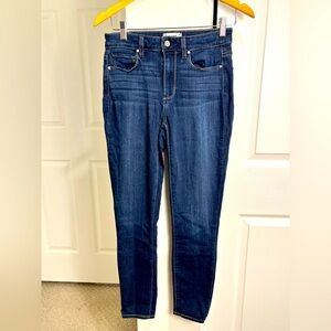 Paige Women’s Size 27 Blue Hoxton Slim Ankle Stretch Denim Jeans EUC